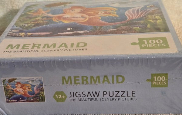 Aoumi Mermaid Jigsaw Puzzle - 100 Pieces -New & Sealed - Colorful Undersea Scene