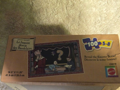 Vintage Lemony Snicket A Series of Unfortunate Events 100 Pc Puzzle UNOPENED Mattel