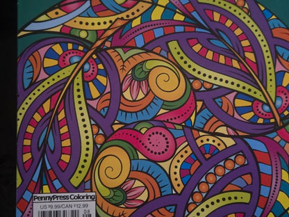 Adult Coloring Book Mindful Moments Volume 8: Stress Relief, Mindfulness, Mandalas, Nature [BRAND NEW/LIKE NEW]