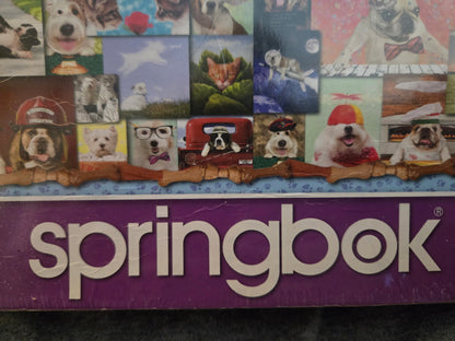 Springbok 1000 Piece Jigsaw Puzzle Animal Quackers Factory Sealed Animals Dogs Cats