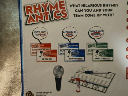 Rhyme Antics The Hilarious Rhyming Vocabulary Game Party Game Factory Sealed