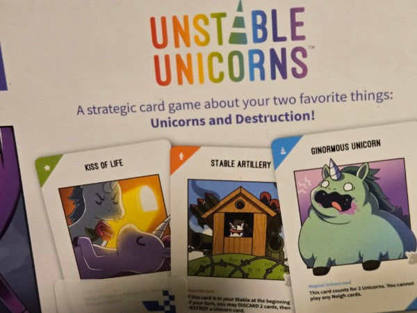 Unstable Unicorns 2nd Edition Card Game - Brand New Factory Sealed - TOTY WINNER