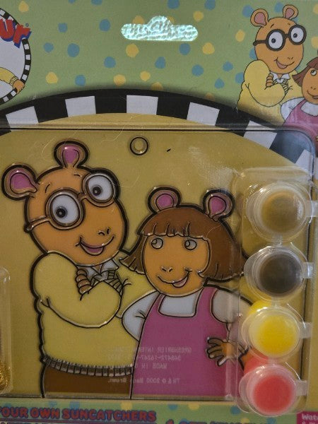 Marc Brown Arthur Paint Your Own Suncatcher Craft Set PBS Kids New Sealed