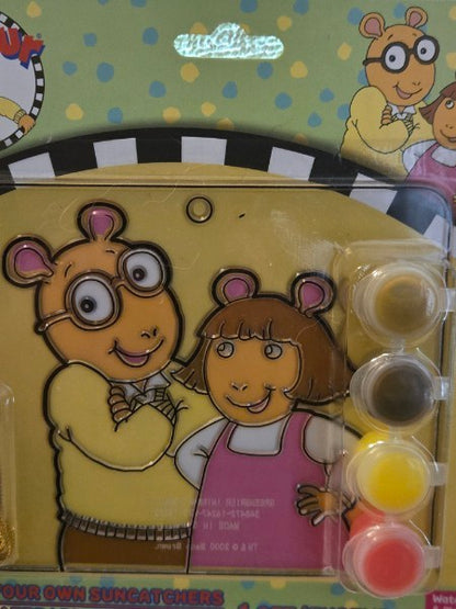 Marc Brown Arthur Paint Your Own Suncatcher Craft Set PBS Kids New Sealed
