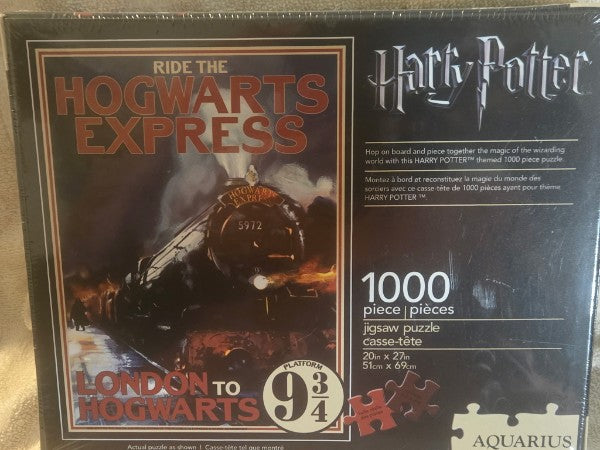 Harry Potter Ride The Hogwarts Express 1000 Piece Jigsaw Puzzle Aquarius New