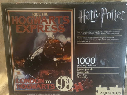 Harry Potter Ride The Hogwarts Express 1000 Piece Jigsaw Puzzle Aquarius New