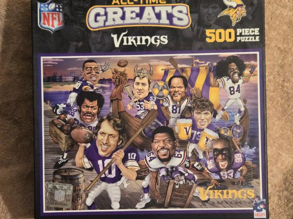 Minnesota Vikings NFL All-Time Greats 500-Piece Jigsaw Puzzle - MasterPieces