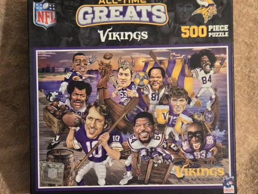 Minnesota Vikings NFL All-Time Greats 500-Piece Jigsaw Puzzle - MasterPieces