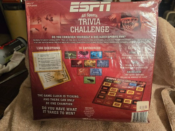 ESPN All Sports Trivia Challenge Board Game - New & Sealed - 1,500 Questions