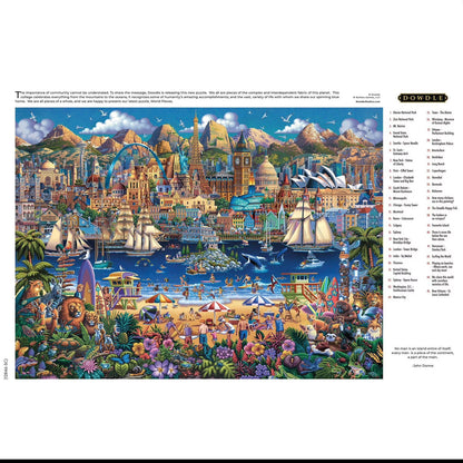 Dowdle Limited Edition 1000 Piece Jigsaw Puzzle Buffalo Games World Pieces NIB