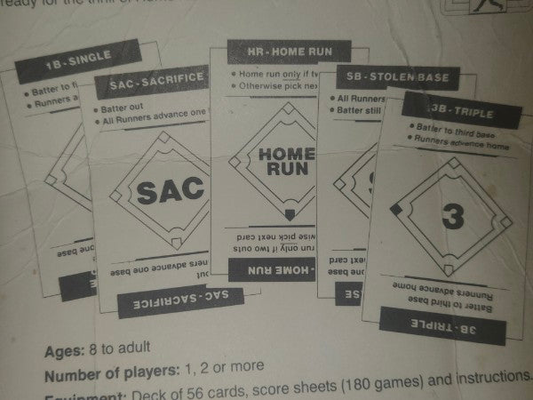RARE 1989 "Creative Think" Homerun Baseball Card Game - Factory Sealed, Unopened! Obscure Indie Game, Rochester MN