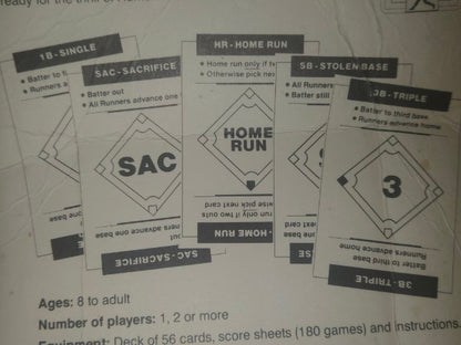 RARE 1989 "Creative Think" Homerun Baseball Card Game - Factory Sealed, Unopened! Obscure Indie Game, Rochester MN