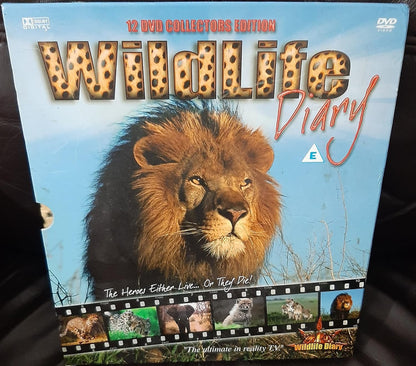NTSC 12 DVD COLLECTORS EDITION WILDLIFE DIARY LIONS,ZEBRAS ULTIMATE REALITY TV