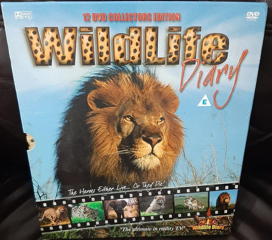 NTSC 12 DVD COLLECTORS EDITION WILDLIFE DIARY LIONS,ZEBRAS ULTIMATE REALITY TV