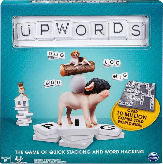 2005 UpWords Quick Stacking Word Hacking Family Word Game -Spin Master New Sealed