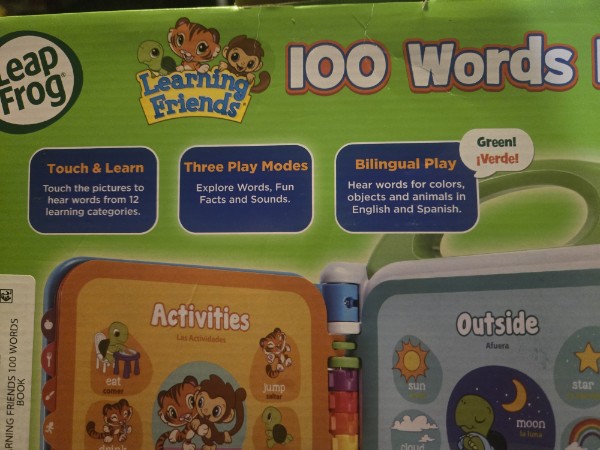 LeapFrog Learning Friends 100 Words Book -Bilingual (English/Spanish) New In Box