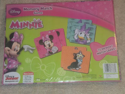Share Disney Minnie Mouse Memory Match Game 72 Cards Cardinal Disney Junior NEW Sealed