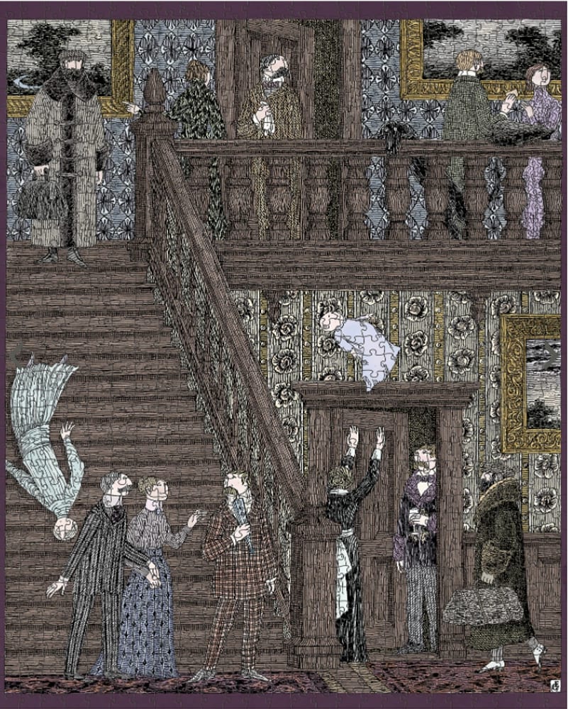 Pomegranate Edward Gorey: Baby Toss 1000-Piece Jigsaw Puzzle - BRAND NEW, SEALED