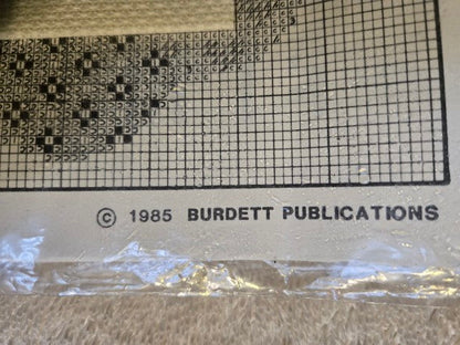 &nbsp;Vintage 1985 Dale Burdett Cross Stitch Kit Dresden Plate Home Sweet Home CK232