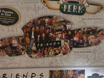 Friends Central Perk 2-Sided Shaped Jigsaw Puzzle 600 Pieces Aquarius New Sealed