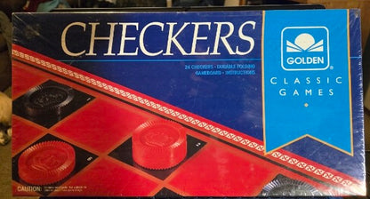 VINTAGE 1993 GOLDEN CLASSIC GAMES CHECKERS 4708-6 FACTORY SEALED SEE PICS