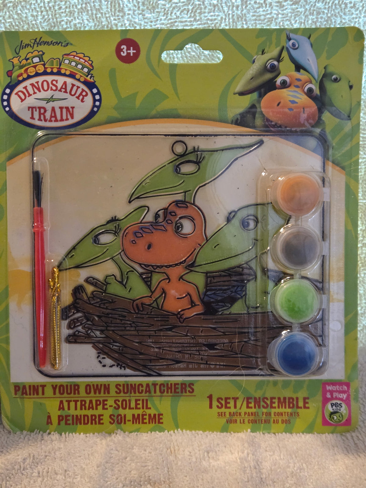 Jim Henson Dinosaur Train Paint Your Own Suncatcher Craft Set Lot of 2 PBS Kids