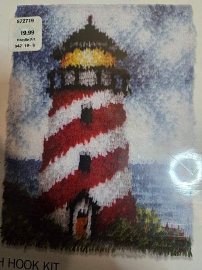 Wonderart Caron Sailors Beacon Latch Hook Kit Lighthouse Rug Sealed 15x20 426158