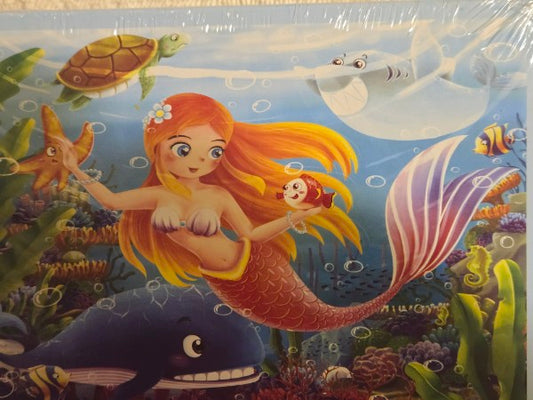 Aoumi Mermaid Jigsaw Puzzle - 100 Pieces -New & Sealed - Colorful Undersea Scene