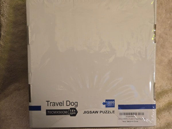 Funny Dog on Beach 1000 Pc Jigsaw Puzzle Travel Puppy Selfie 27x20" NEW Sealed