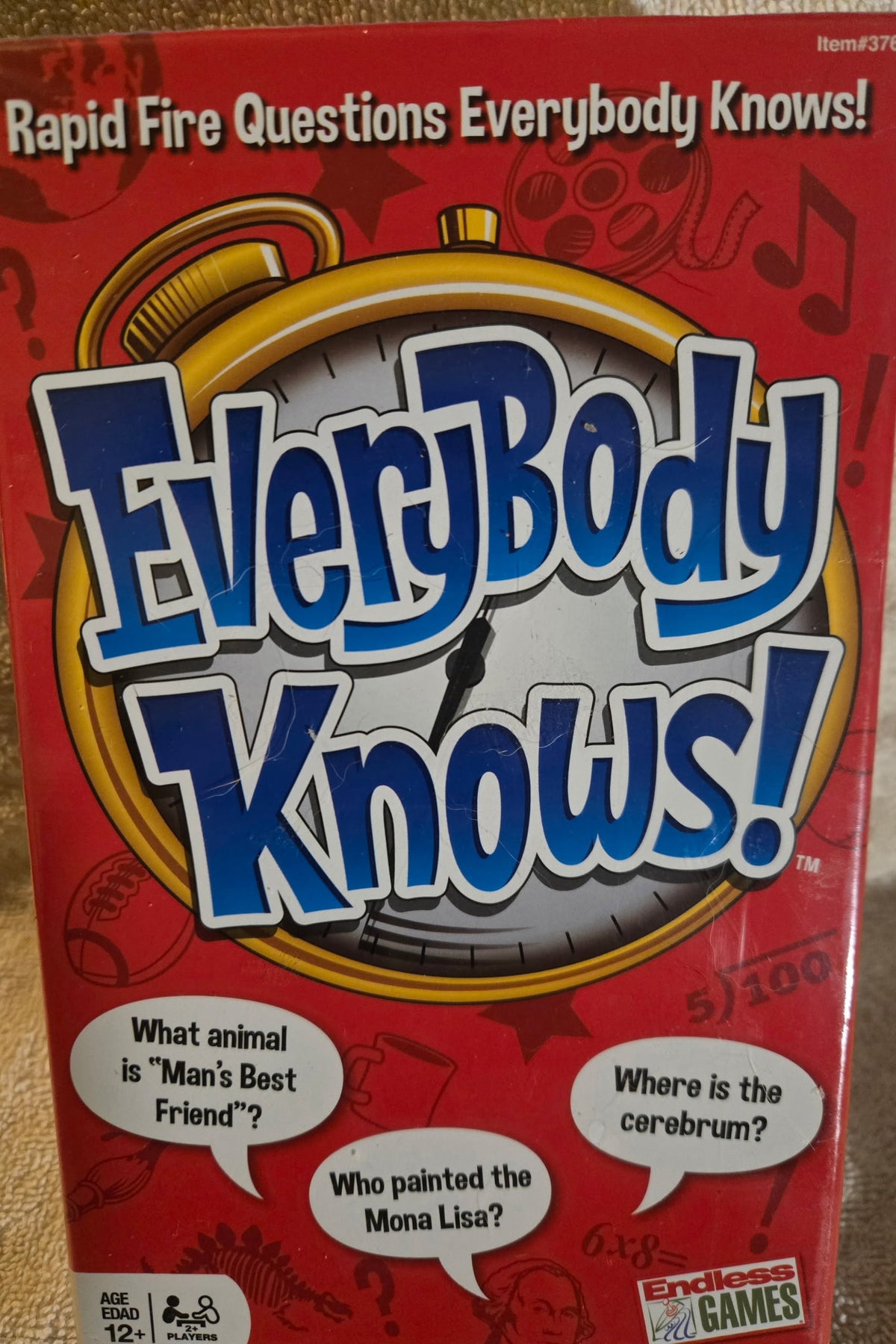 Everybody Knows Rapid Fire Questions Trivia Game Endless Games Sealed New Item 376