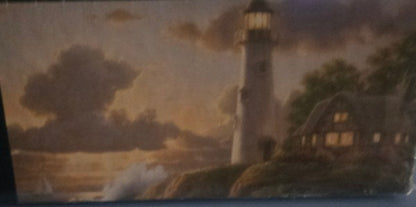 ROSE ART COTTAGE BY THE SEA MAGIC EFFECTS COLLECTION 500 PC PUZZLE BY RICHARD BURNS