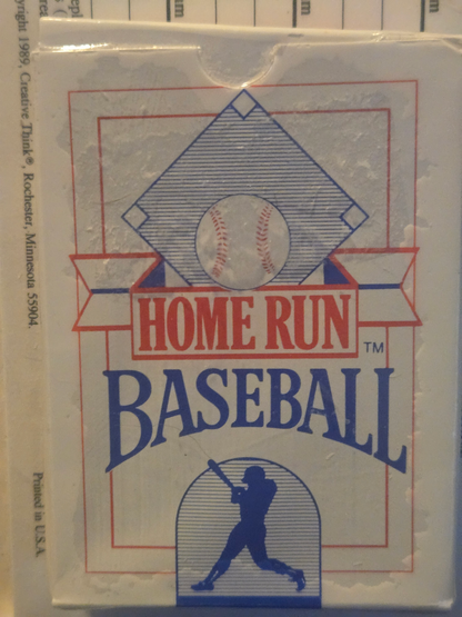 RARE 1989 "Creative Think" Homerun Baseball Card Game - Factory Sealed, Unopened! Obscure Indie Game, Rochester MN