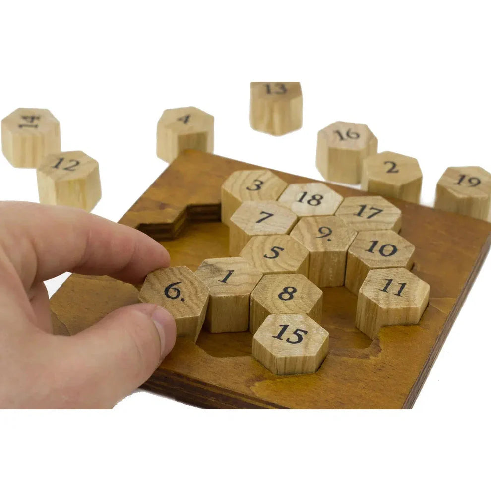 Aristotle’s Number Puzzle - Great Minds Series Wooden Brain Teaser - NEW DIFFICULTY 5 of 5