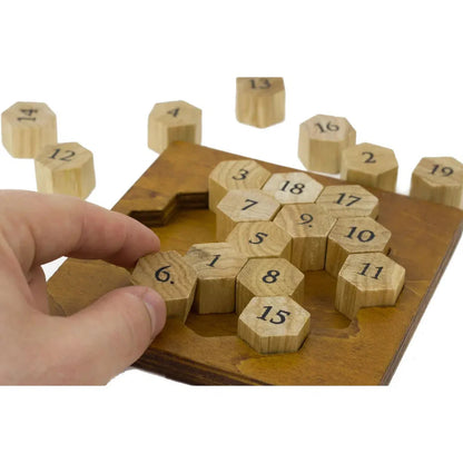 Aristotle’s Number Puzzle - Great Minds Series Wooden Brain Teaser - NEW DIFFICULTY 5 of 5