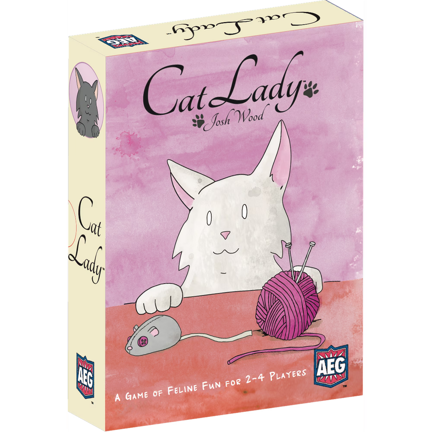 CAT LADY - A GAME OF FELINE FUN FOR 2-4 PLAYERS PARTY GAME AEG - JOSH WOOD NEW SEALED