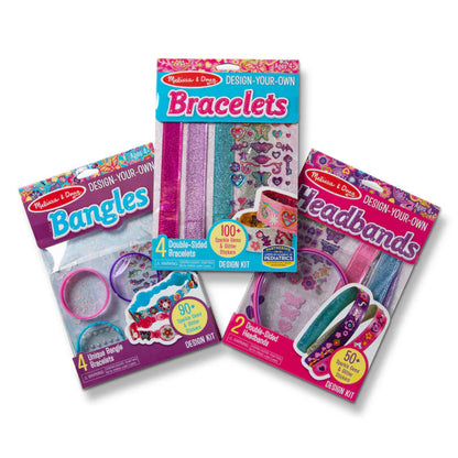 Melissa & Doug Design-Your-Own Jewelry-Making Kits - Bangles, Headbands, and Bracelets 4* new sealed