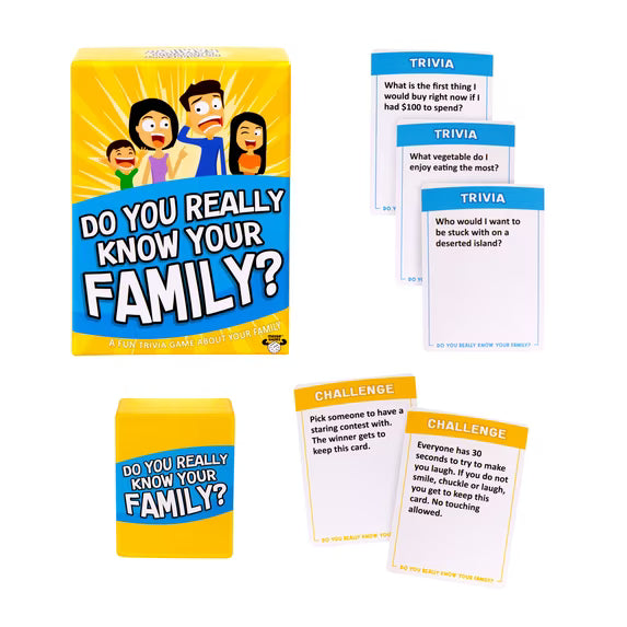 Do You Really Know Your Family? Card Game Family Fun. Brand New Sealed in Box.