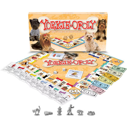 Yorkie - opoly  (monopoly) a property trading game for people who love their Yorkies. New