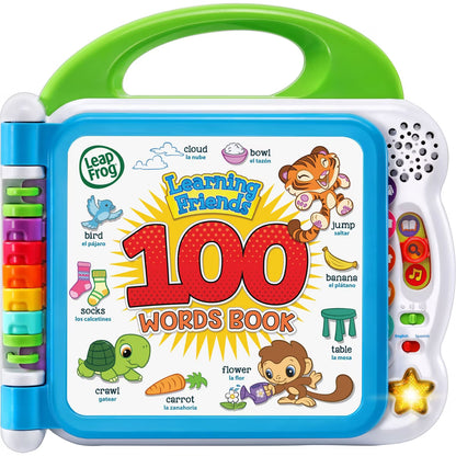 LeapFrog Learning Friends 100 Words Book Bilingual Engl Spanish Interactive Toy
