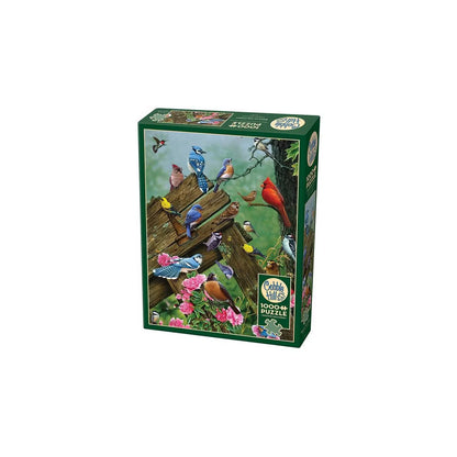 Cobble Hill "Birds Of The Forest" 1000 Piece Puzzle W/Poster New Factory Sealed