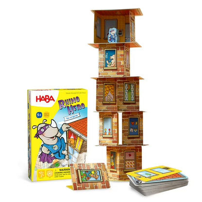 HABA - RHINO HERO THE ORIGINAL A HEROIC 3D STACKING GAME FAMILY FUN GAME SEALED