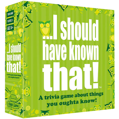 I Should Have Known That! Trivia Game New Sealed Party Quiz Card Game Adults