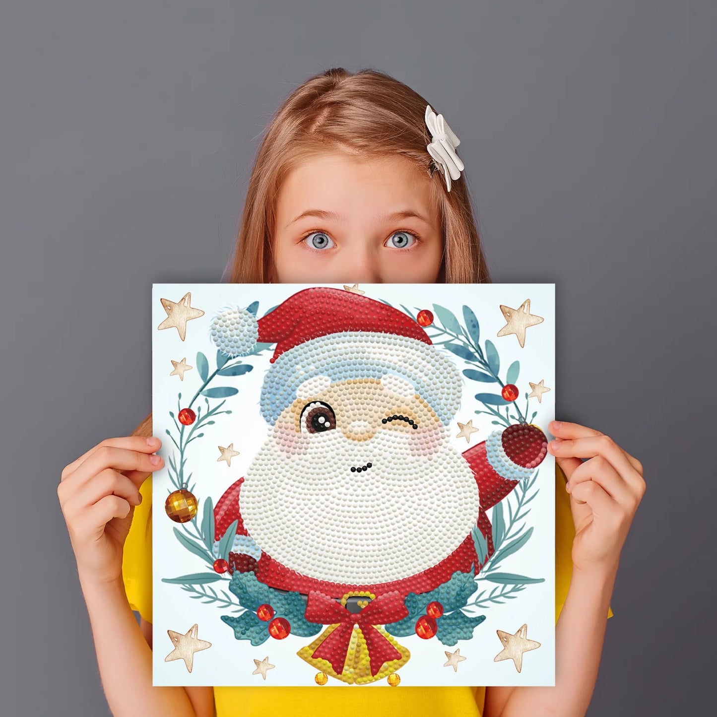 CHRISTMAS TRIO SANTA DOTZ BOX DIAMOND DOTTING BOX COMPLETE KIT NEW SEALED