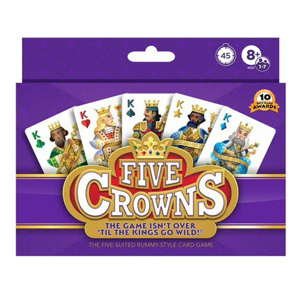 five crowns the five suited rummy style card game -isnt over til the kings go wild new sealed