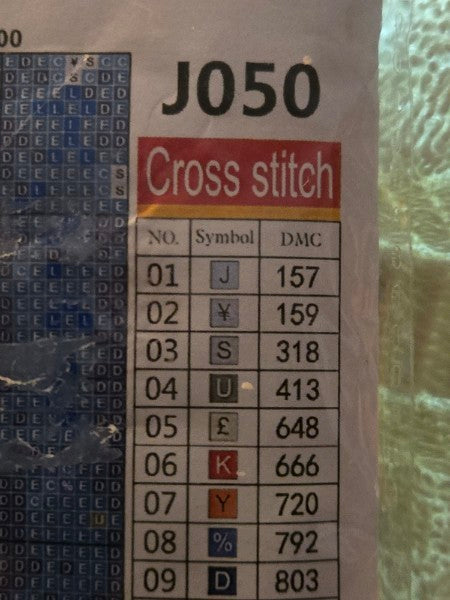 Christmas Stamped Cross Stitch Kit Cute Snowman Winter Holiday Craft Brand New