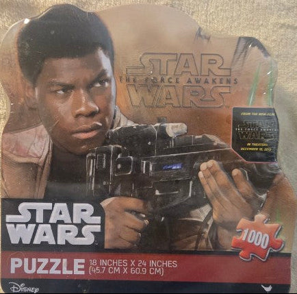 Star Wars The Force Awakens 1000 Piece Puzzle Finn Cardinal Shape Tin NEW Sealed