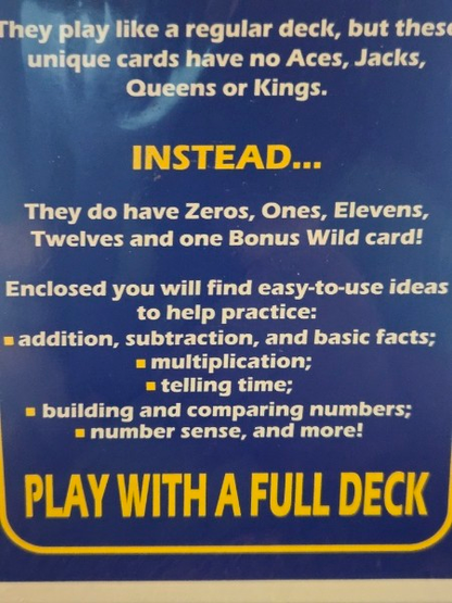 BOX CARS AND ONE EYED JACKS BIG MATH EDUCATIONAL CARDS FOR KIDS OF ALL AGES NEW