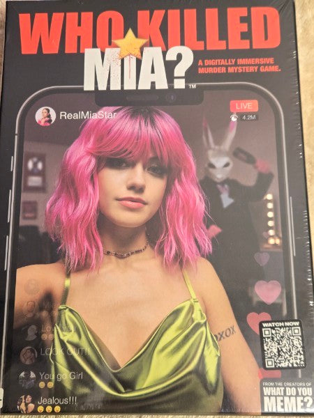 NEW Who Killed Mia? Digitally Immersive Murder Mystery Game - Sealed Excellent!