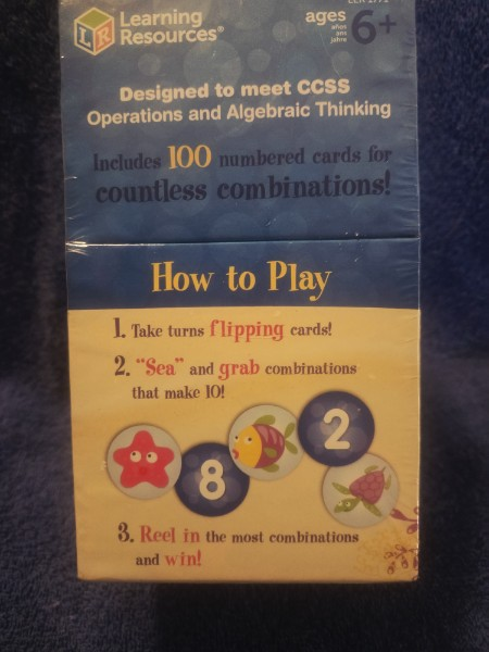 Learning Resources I Sea 10! Math Game - New & Factory Sealed - Ages 6+ Grade 1+