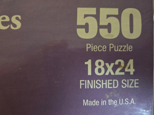 Eagle River, WI Ice Castles 1947, 1957, 1976, 1995 550-Piece Jigsaw Puzzle Sealed Dent Back